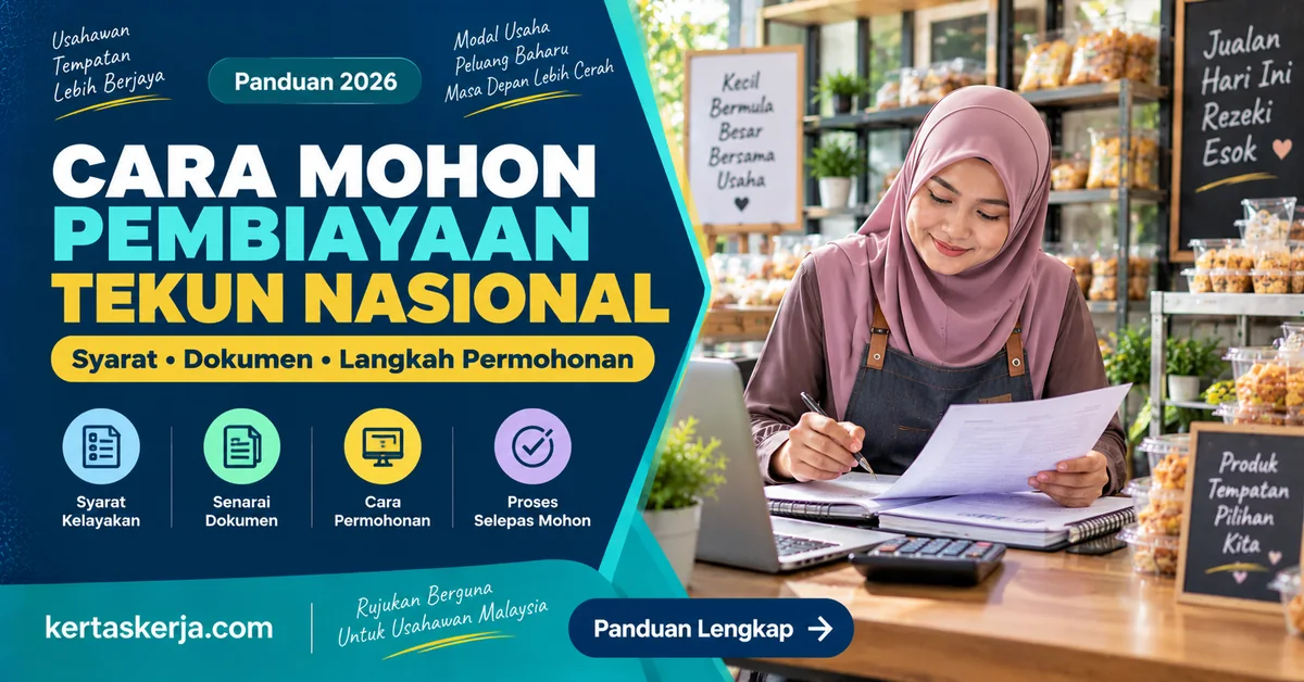 Cara Mohon Pembiayaan TEKUN Nasional: Syarat, Dokumen & Langkah Permohonan (2026)