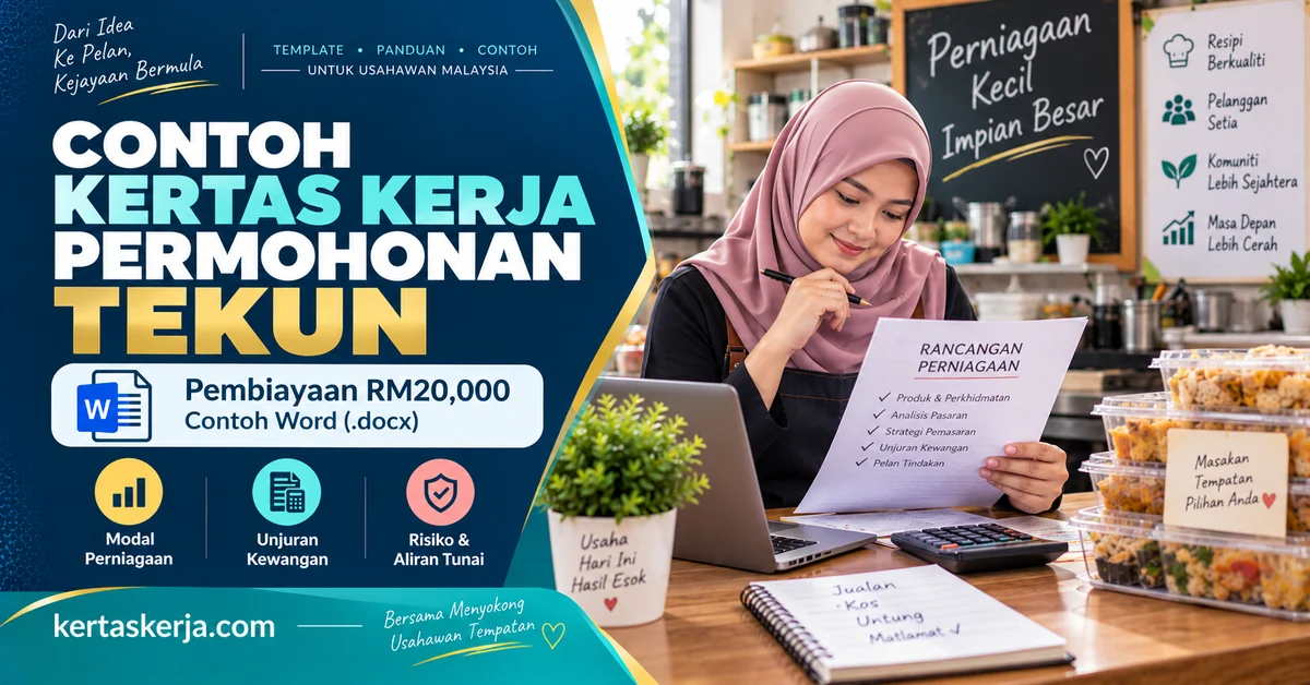 Contoh Kertas Kerja Permohonan Pembiayaan TEKUN Nasional