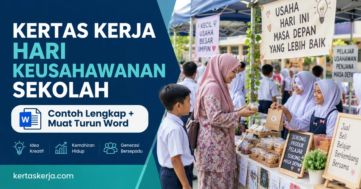 Kertas Kerja Hari Keusahawanan Sekolah: Contoh Lengkap & Download Word