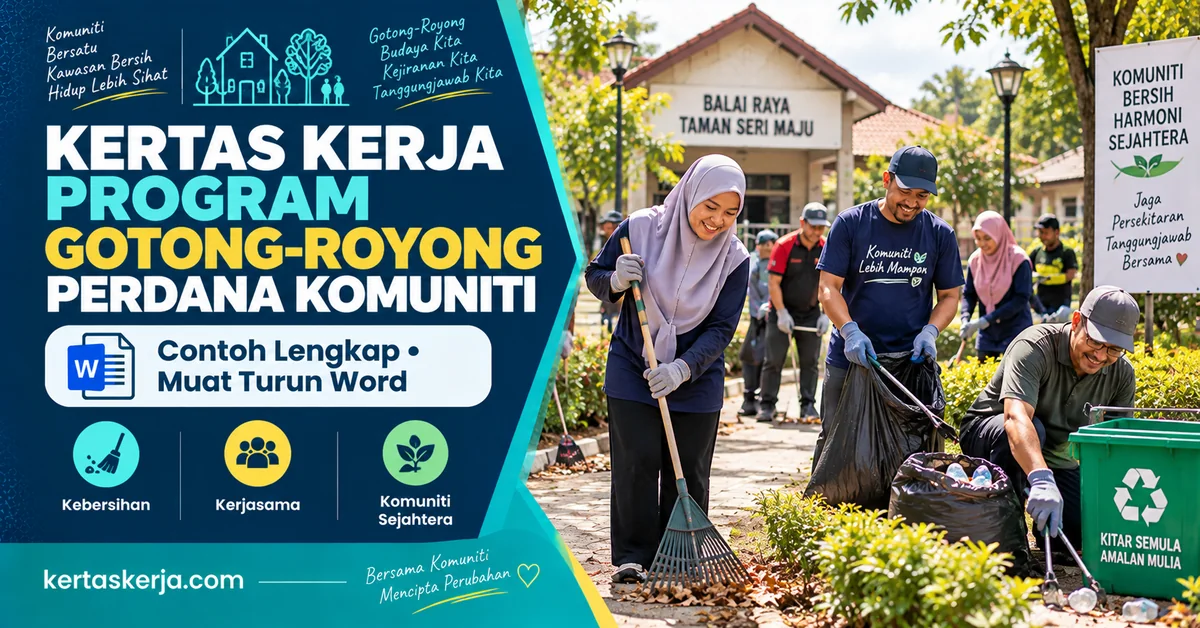 Kertas Kerja Program Gotong-Royong Perdana Komuniti