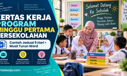 Kertas Kerja Program Minggu Pertama Persekolahan: Contoh Jadual 5 Hari