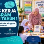 Kertas Kerja Program Transisi Tahun 1: Contoh Jadual 4 Minggu