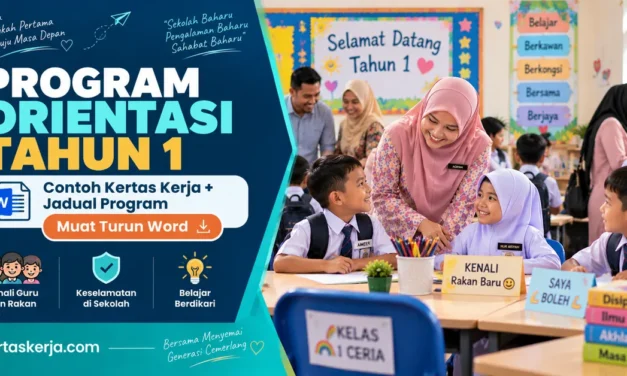 Program Orientasi Tahun 1: Contoh Kertas Kerja dan Jadual Aktiviti